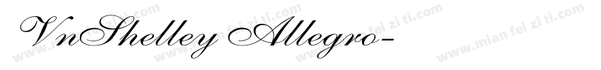 VnShelley Allegro字体转换